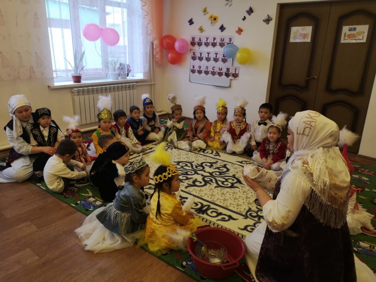 "Еркетай" ортаңғы тобының "Қырқынан шығару" рәсімі.