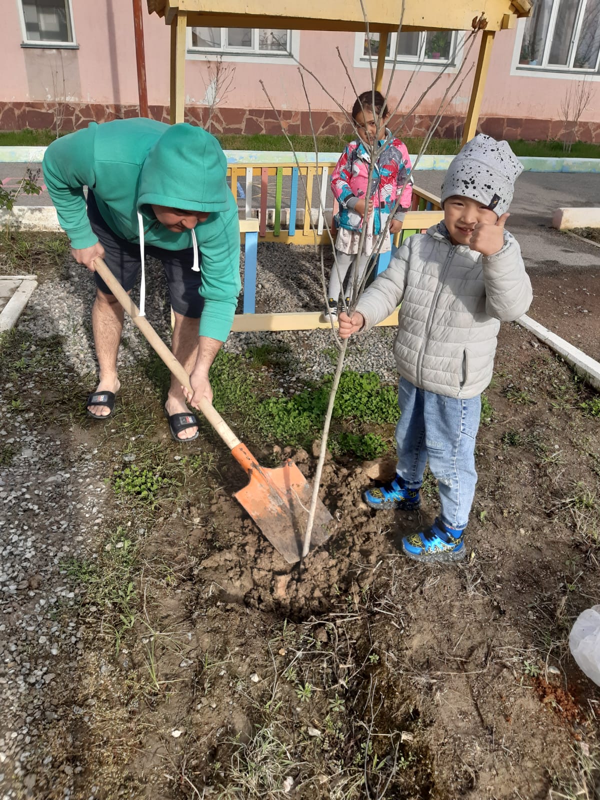 "Солнышко" тобының тал отырғызу сәті