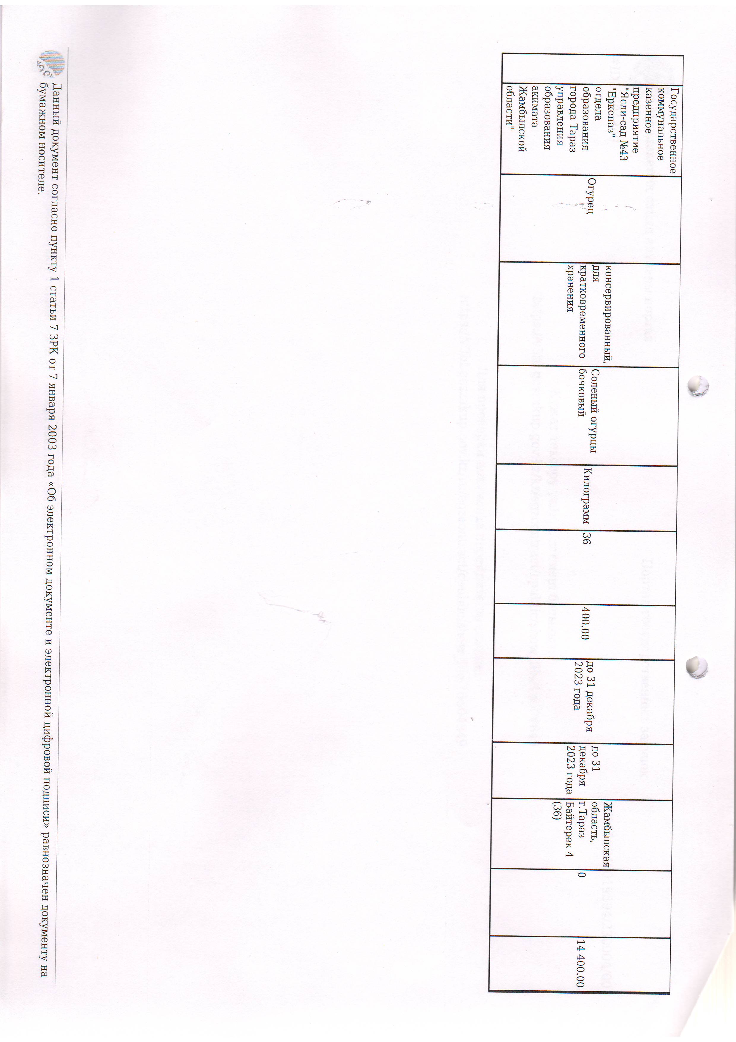 Договор питание  №4 ИП Жасар 2023